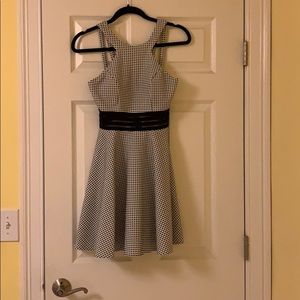 Black and white hits homecoming dress.